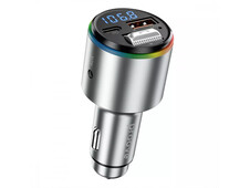 FM Modulator Proove Launcher Power Drive 1USB/1Type-C/AUX/30W silver - 1