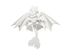 3D Іграшка Toothless matt white - 5