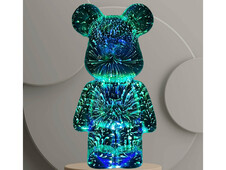Нічник 3D Ведмежатко Bearbrick LED RGB multicolor - 4