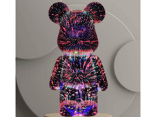 Нічник 3D Ведмежатко Bearbrick LED RGB multicolor - 5