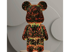 Нічник 3D Ведмежатко Bearbrick LED RGB multicolor - 6