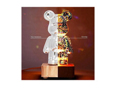 Нічник 3D Ведмежатко Bearbrick LED RGB multicolor - 10