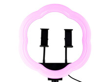 Светодиодная стойка 220V RGB Flower LC-368 36см без штатива black - 1