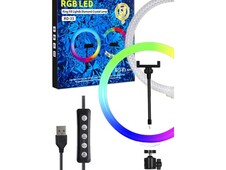 Led стійка USB RGB RD-33 Diamond 33см без штатива white - 2