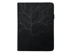 Book Leather embossed tree of Life iPad 10.9" (2022-24)/11" (A16) 2025 black - 1