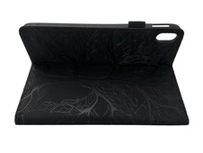 Book Leather embossed tree of Life iPad 10.9" (2022-24)/11" (A16) 2025 black - 4