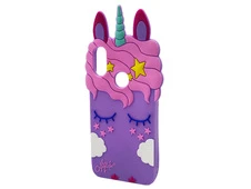 3D Sleep Unicorn Samsung A40 Purple - 1