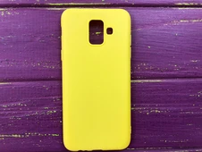 Силікон Candy matte Samsung A6 yellow - 1