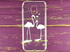 Силікон Samsung A6(18) two flamingos - 2