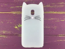 3D КОТ Samsung J330 Белый - 1
