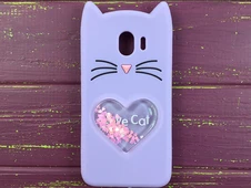 3D КОШКА Любов Samsung J4(18) Фиолетовый - 1