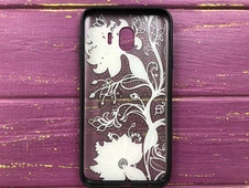 Rock Tatoo Samsung J4(18) Голуб.цветы - 2