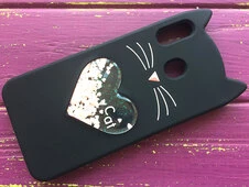 3D КОШКА Любов Samsung M20 Черный - 3