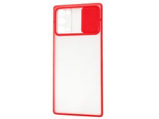 Матовый чехол с защитой камеры для Samsung Note 20 красный - 1