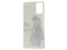Накладка силікон Print Samsung Note 20 Fall in love white - 2