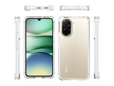 Ультрабронированный силиконовый чехол для Redmi A5/Poco C71 (EU версия) прозрачный - 2