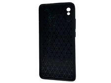 Накладка Leather Weaving Redmi 9A black - 2