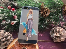Силікон iPhone 5 Дівчина - 2