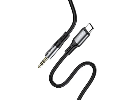 Кабель AUX Jokade JA106 3.5 to Type-C (1m) black