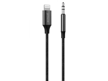 Кабель AUX Proove SoundTrack Lightning to 3.5mm (1m) black