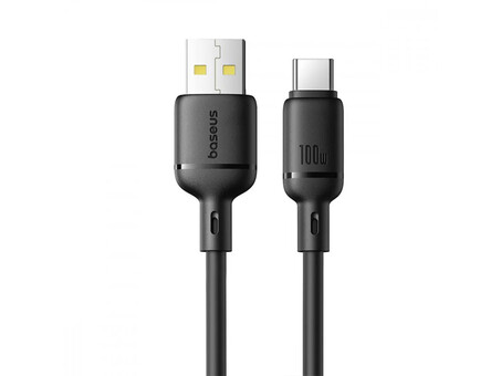 Кабель Baseus Silky Series Type-C 100W (2m) black
