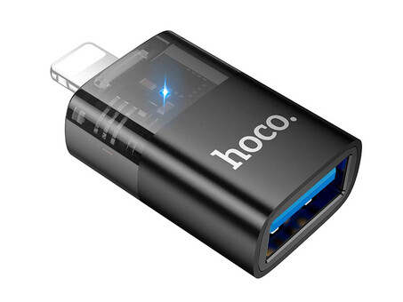 OTG Hoco UA36 USB to Lightning black