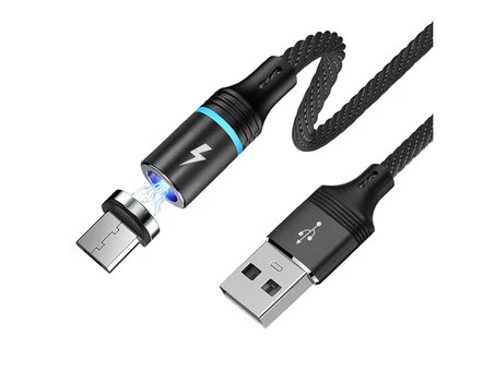 Кабель Profit QY82 magnetic Micro 2.4A (1m) black