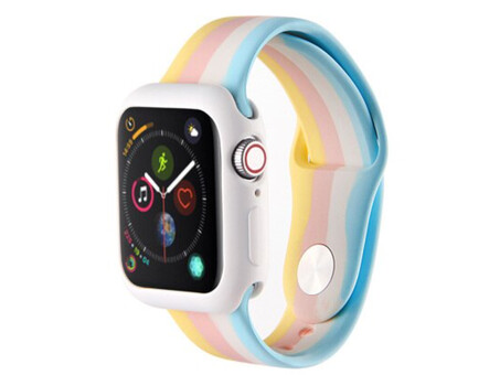 Apple Watch UA Colorfull 38/40/41/42mm(сер.10) синий/желтый