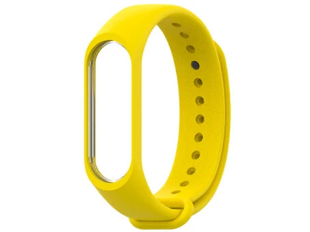 Ремінець силікон Mi Band 3/4 yellow