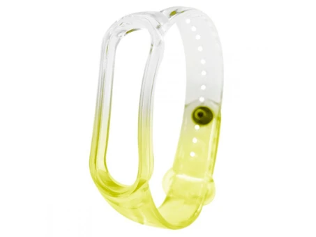 Ремінець Neon Clear Mi Band 5/6 yellow