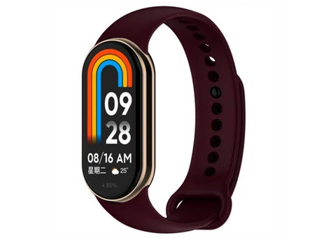 Ремінець силікон Mi Band 8/9 marsala