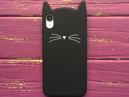 3D CAT'S iPhone Xr Black