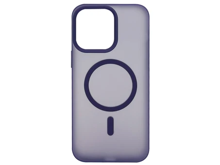 Накладка Silicone Matt MagSafe iPhone 14 Pro Max dark purple