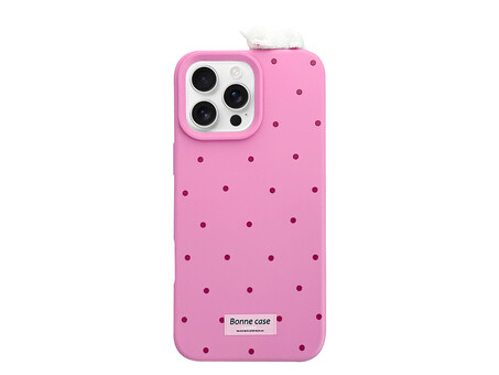 TPU Bonne Case+Cat iPhone 16 Pro Max pink
