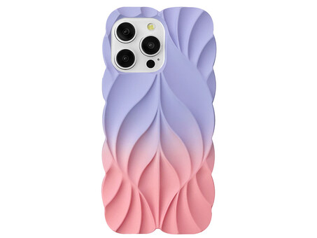 Накладка TPU Leaf iPhone 16 Pro Max lilac/pink