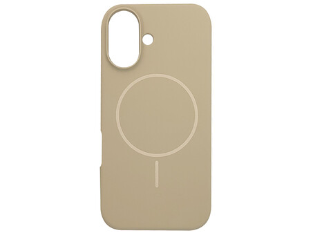Case soft touch "NO LOGO" MagSafe низ iP 16 (102) beige