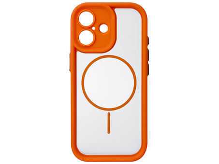Накладка Clear Shock MagSafe iPhone 17 orange