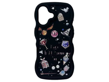 TPU Wavy Sides iPhone 16 Potters Wand Harries black