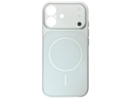 Накладка AG Nano Glass MagSafe iPhone 17 silver