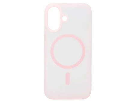 Накладка Silicone Matt MagSafe iPhone 16 light pink