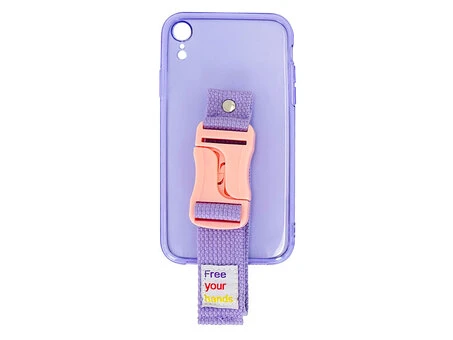 Силікон Handfree iPhone Xr violet