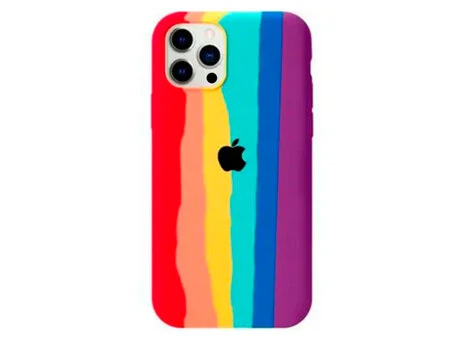 Case soft touch Colorfull iPhone 12 Pro Max rainbow