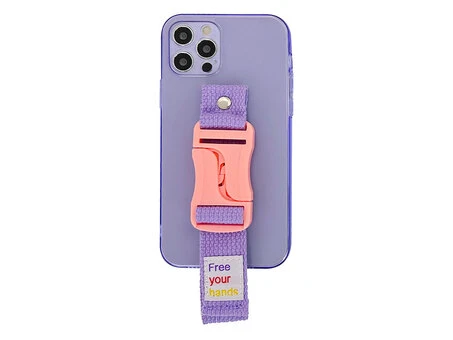 Силікон Handfree iPhone 12 Pro violet