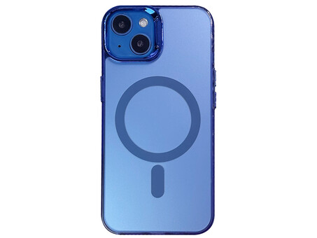 Накладка Magnetic Matte MagSafe iPhone 13/14 blue