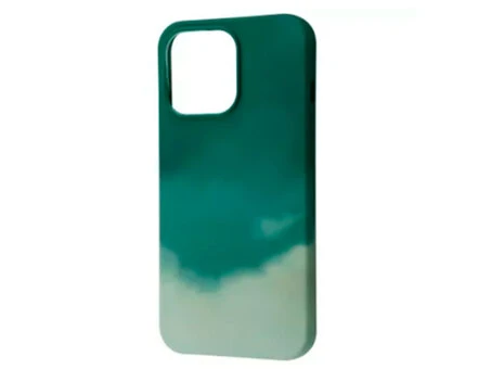 WAVE Watercolor Case iPhone 13 Pro Max dark green/gray
