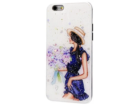 Накладка Confetti iPhone 6 Blue dress