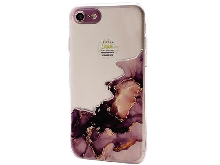 Силікон S-Case iPhone 7/8/SE 2 clear/violet