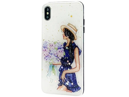Накладка Confetti iPhone Xs Max Blue dress