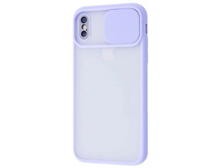 Matte case hide camera iPhone Xs Max light purple