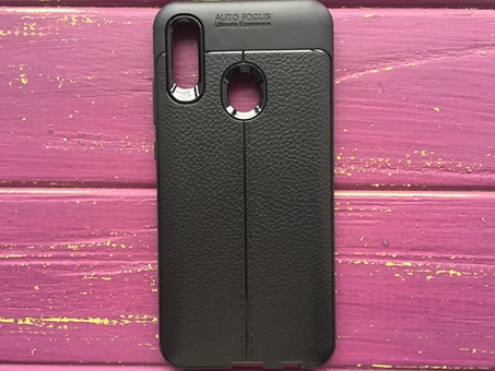 Накладка шкіра Autofocus P Smart(19) black